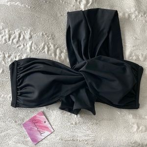 NWT black bikini top from Chicwish size large